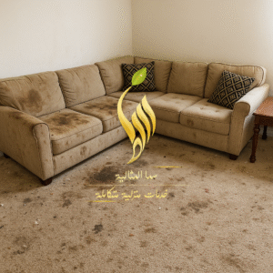 مجلس متسخ قبل التنظيف